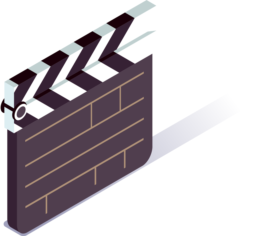 Clapper that looks cartoon