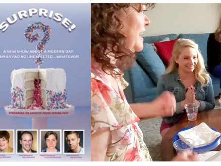 Surprise! Poster with a clip of girls in the movie