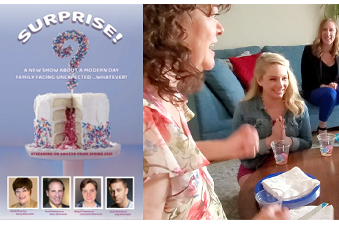 Surprise Surprise! Poster with a clip of girls in the movie